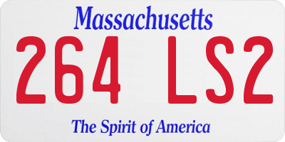 MA license plate 264LS2