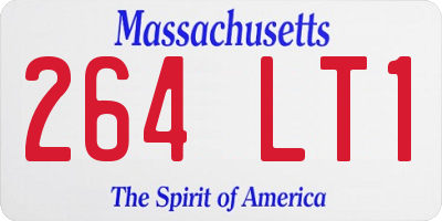 MA license plate 264LT1