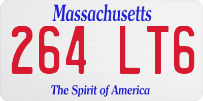 MA license plate 264LT6
