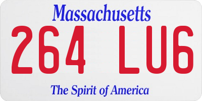 MA license plate 264LU6