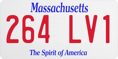 MA license plate 264LV1