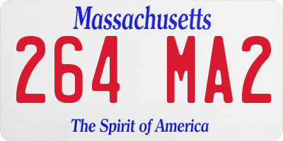 MA license plate 264MA2