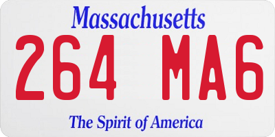 MA license plate 264MA6