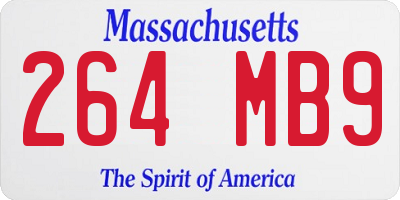 MA license plate 264MB9