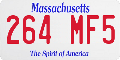 MA license plate 264MF5