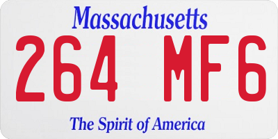 MA license plate 264MF6