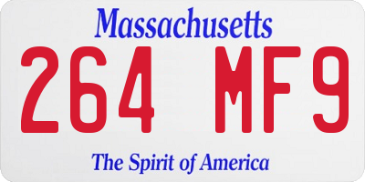 MA license plate 264MF9