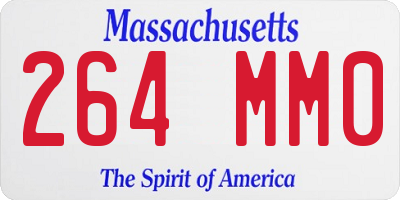 MA license plate 264MM0
