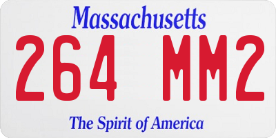 MA license plate 264MM2