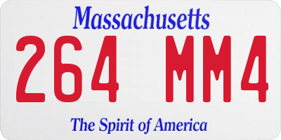 MA license plate 264MM4