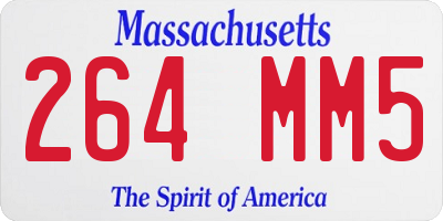 MA license plate 264MM5