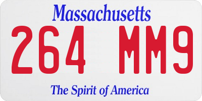 MA license plate 264MM9