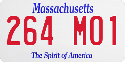 MA license plate 264MO1