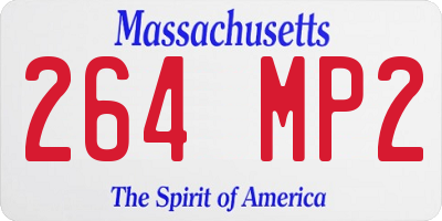 MA license plate 264MP2