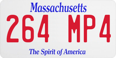 MA license plate 264MP4
