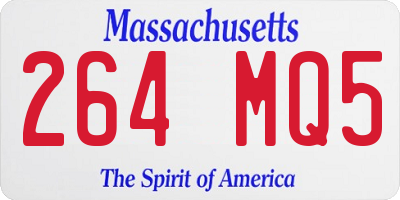 MA license plate 264MQ5