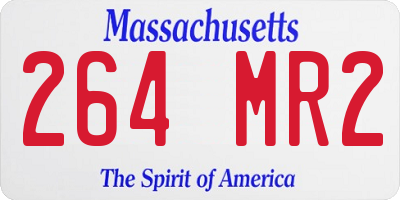 MA license plate 264MR2