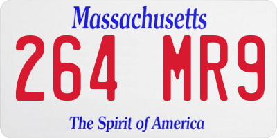 MA license plate 264MR9
