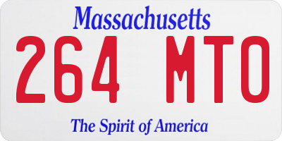MA license plate 264MT0