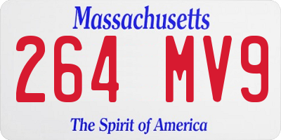 MA license plate 264MV9