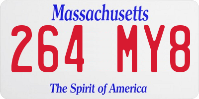 MA license plate 264MY8