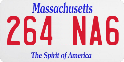 MA license plate 264NA6