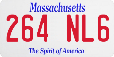 MA license plate 264NL6