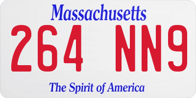 MA license plate 264NN9