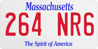 MA license plate 264NR6
