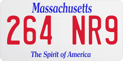 MA license plate 264NR9