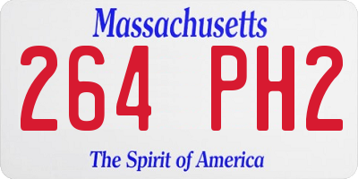 MA license plate 264PH2