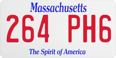 MA license plate 264PH6