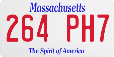 MA license plate 264PH7