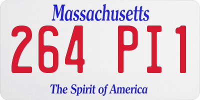 MA license plate 264PI1