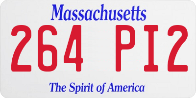 MA license plate 264PI2