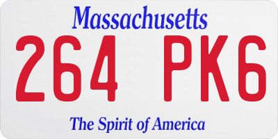 MA license plate 264PK6