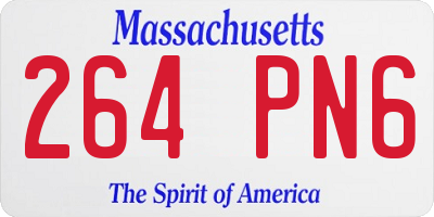 MA license plate 264PN6