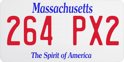 MA license plate 264PX2