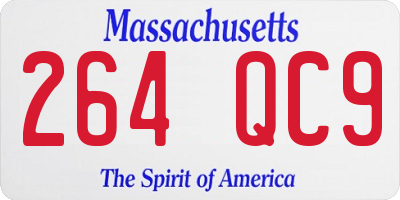 MA license plate 264QC9