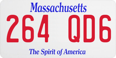 MA license plate 264QD6