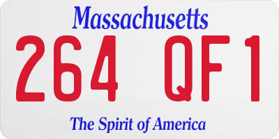 MA license plate 264QF1