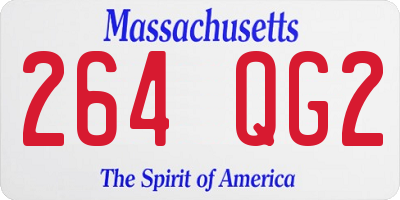 MA license plate 264QG2