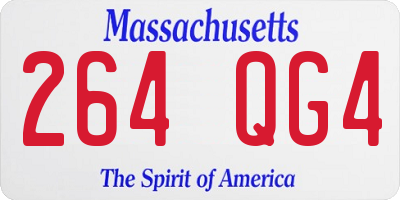 MA license plate 264QG4