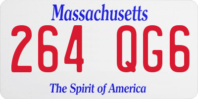 MA license plate 264QG6