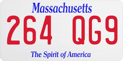 MA license plate 264QG9
