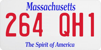 MA license plate 264QH1