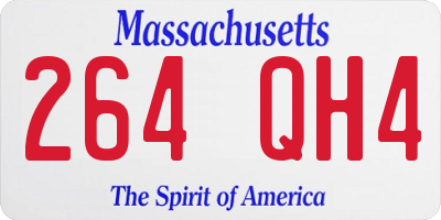 MA license plate 264QH4