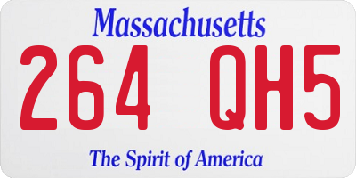 MA license plate 264QH5