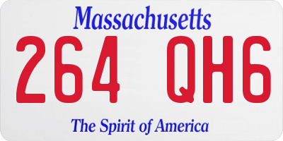 MA license plate 264QH6