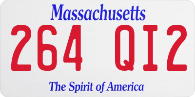 MA license plate 264QI2